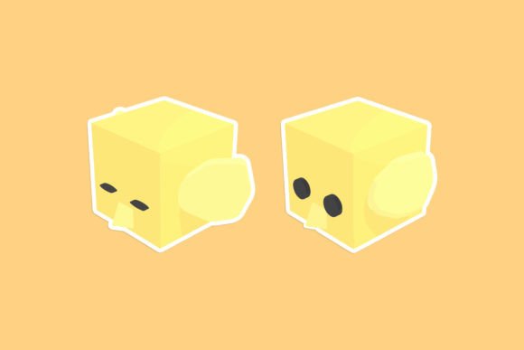 Download Cube Little Chicken Isometric Icon - Premium Bundle